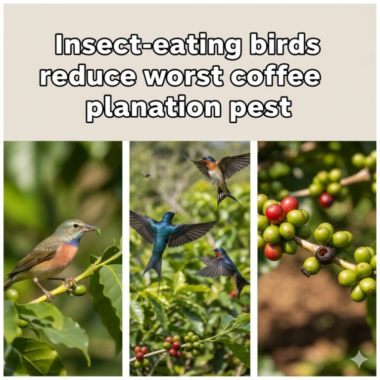 Insect-eating Birds Reduce Worst Coffee Plantation Pest
