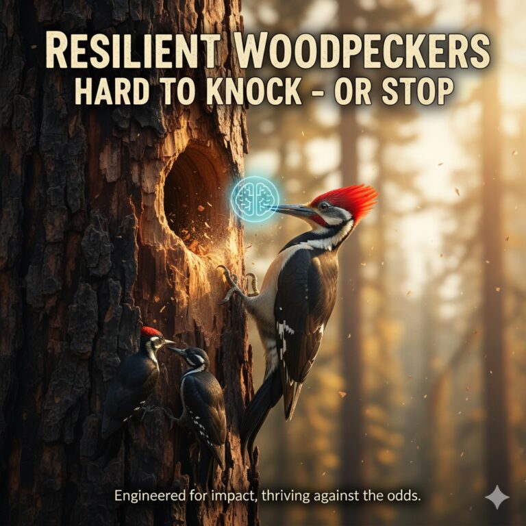 Resilient Woodpeckers Hard to Knock Or Stop