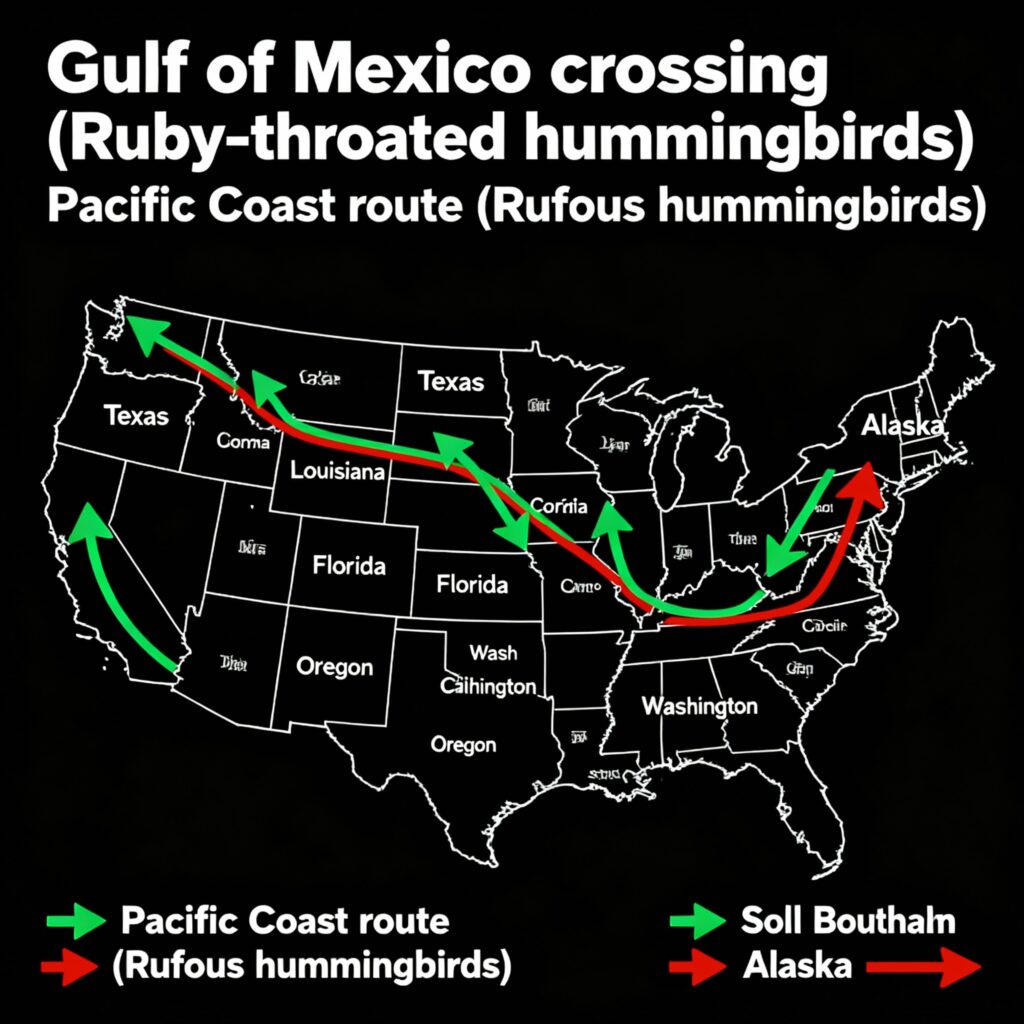 hummingbird migration patterns usa